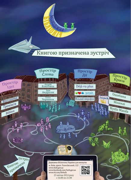 Всеукраїнська молодіжна бібліоніч "Книгою призначена зустріч"